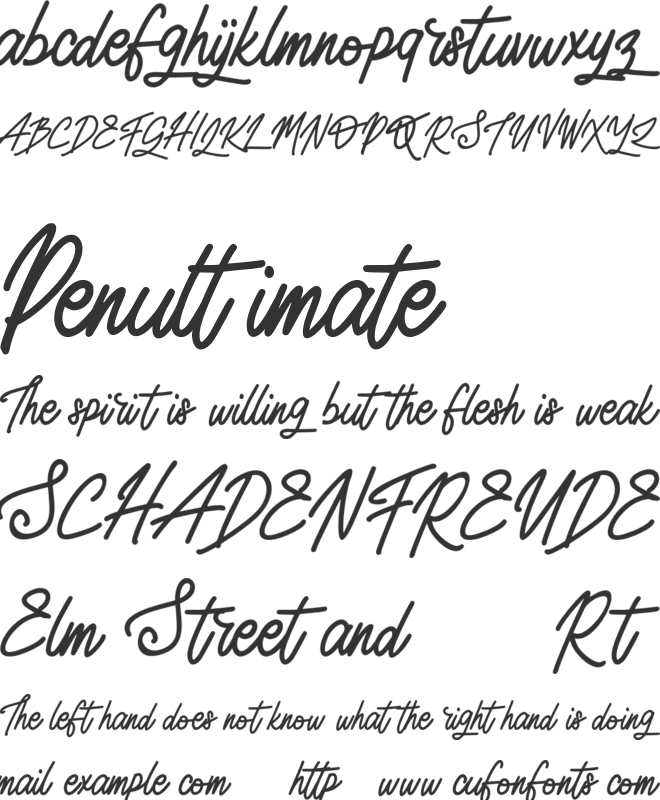 Mariose FREE font preview