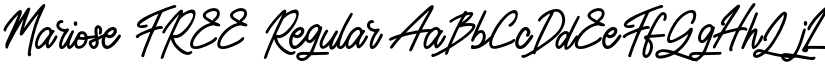 Mariose FREE Regular font