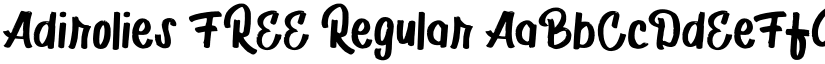 Adirolies FREE Regular font