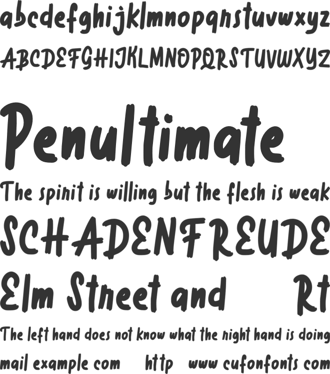 Barecy FREE font preview