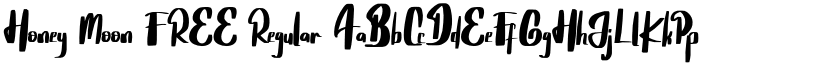 Honey Moon FREE Regular font