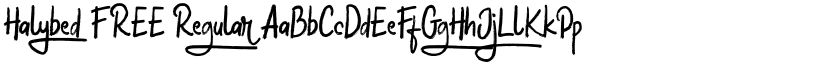 Halybed FREE Regular font