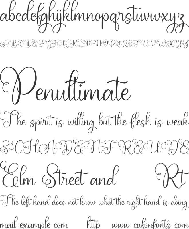 Plamiya FREE font preview