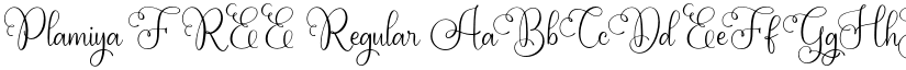 Plamiya FREE Regular font