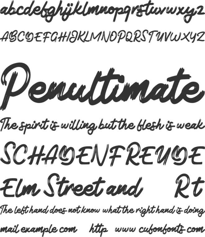 Botade FREE font preview