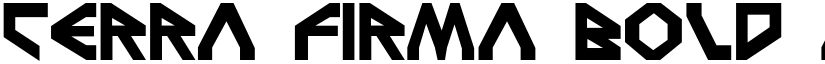 Terra Firma Bold font