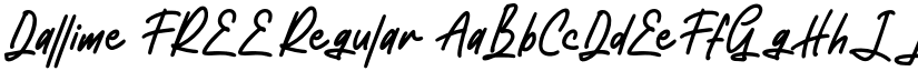 Dallime FREE Regular font