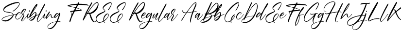 Scribling FREE Regular font