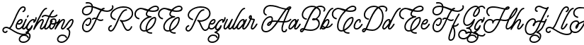 Leightonz FREE Regular font