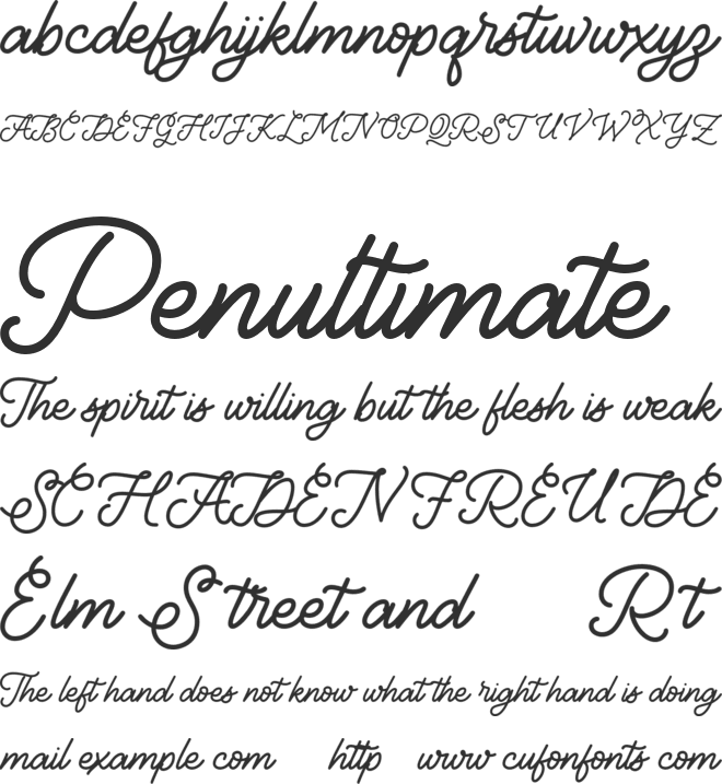 Quicksets FREE font preview