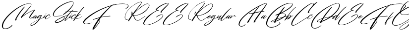 MagicStick FREE Regular font