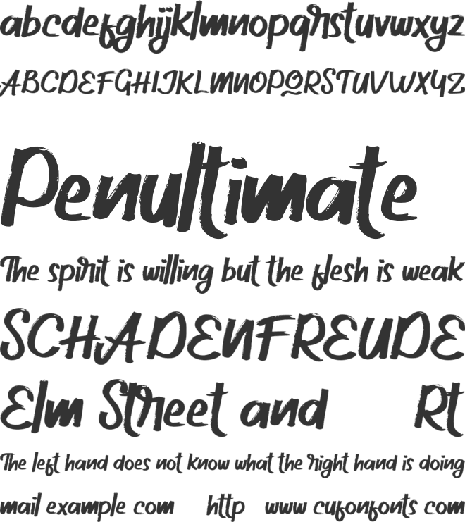 Cursey FREE font preview