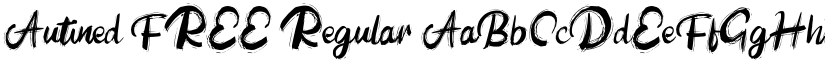 Autined FREE Regular font