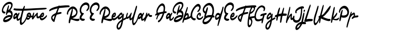 Batone FREE Regular font