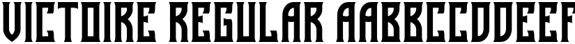 Victoire Regular font