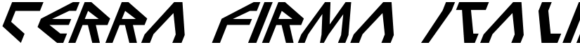 Terra Firma Italic font