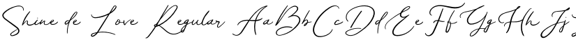 Shine de Love font download