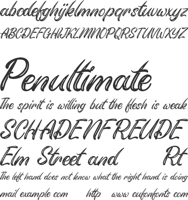 Mellisa FREE font preview