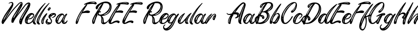 Mellisa FREE Regular font