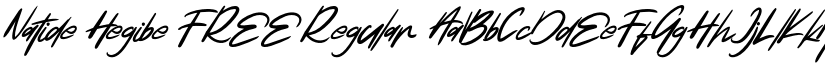 Natide Hegibe FREE Regular font