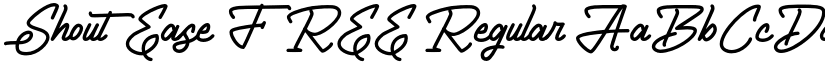 ShoutEase FREE Regular font