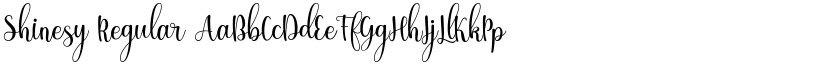 Shinesy Regular font