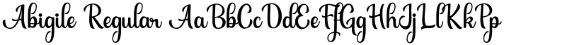 Abigile Regular font