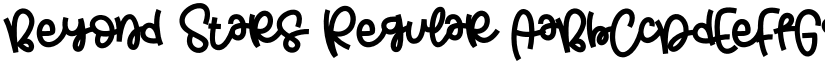 Beyond Stars Regular font
