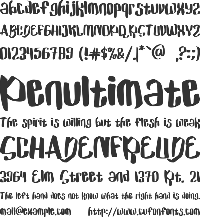 Hi Panda font preview