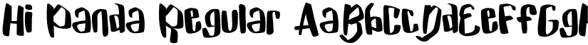 Hi Panda Regular font