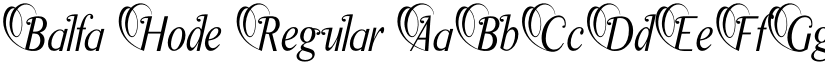 Balfa Hode Regular font