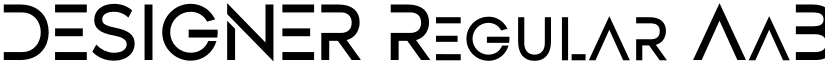 DESIGNER Regular font