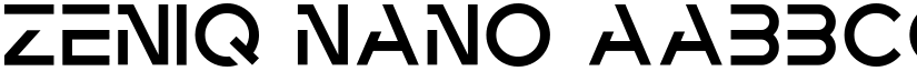 Zeniq Nano font