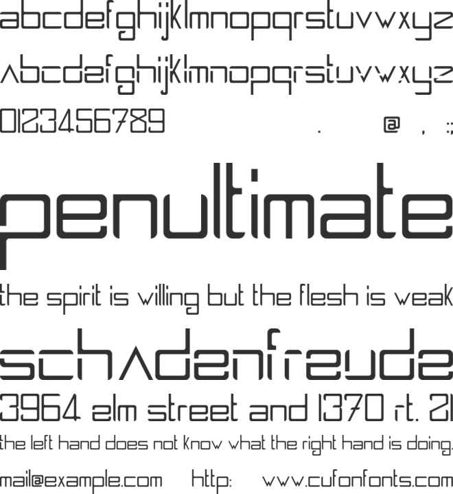 Spaceship2100 font preview