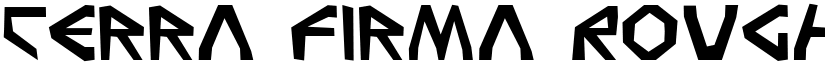Terra Firma Rough font