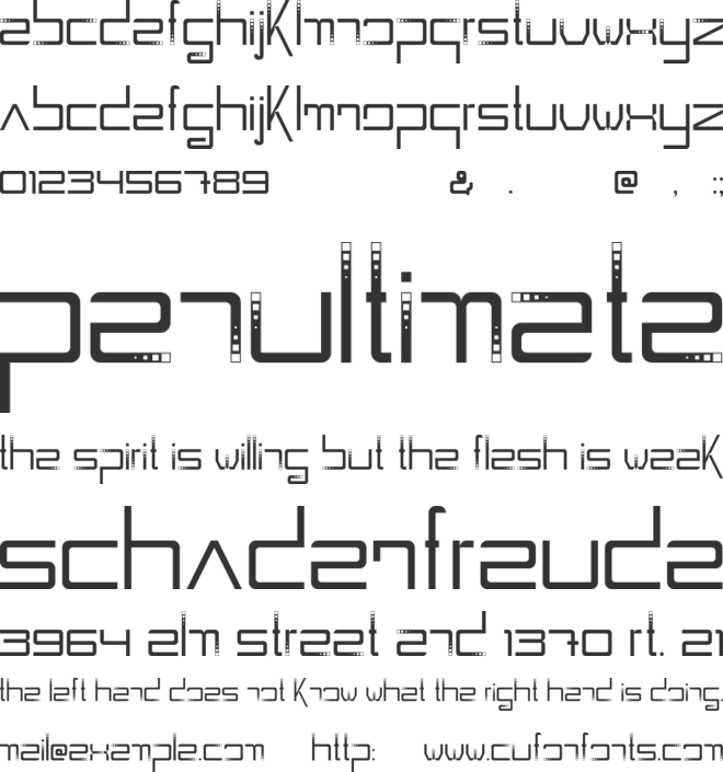 The Belt font preview