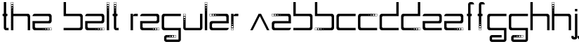The Belt Regular font