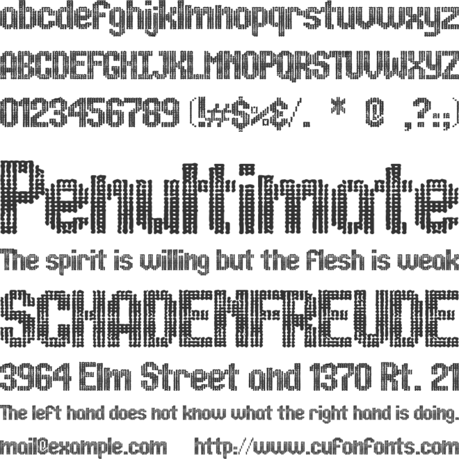 ugly font font preview