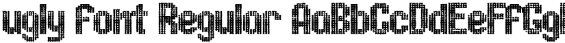 ugly font Regular font