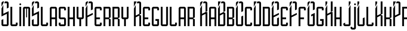 SlimSlashyFerry Regular font