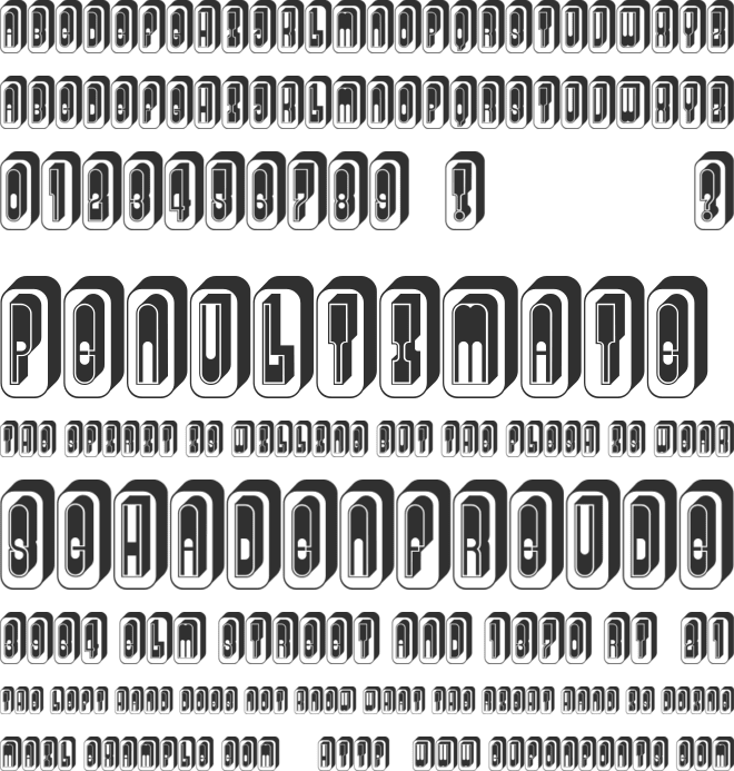 Audience Capitals font preview