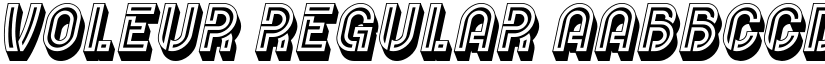 Voleur Regular font