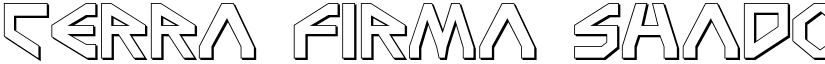 Terra Firma Shadow font