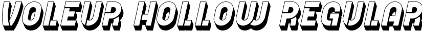 Voleur Hollow Regular font