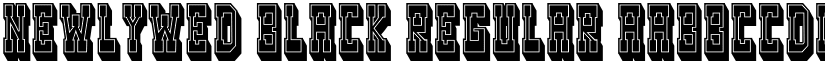 Newlywed Black Regular font