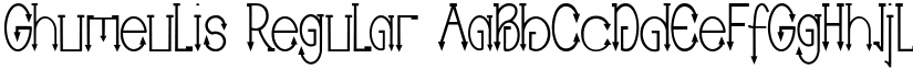 Ghumeulis Regular font