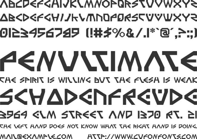 Terra Firma font preview