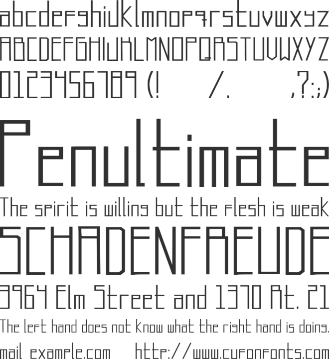 Longatta font preview