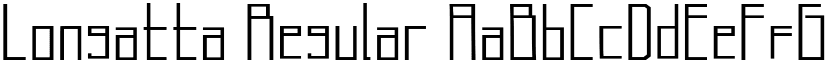 Longatta Regular font