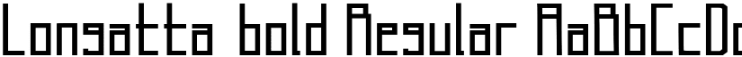 Longatta_bold Regular font
